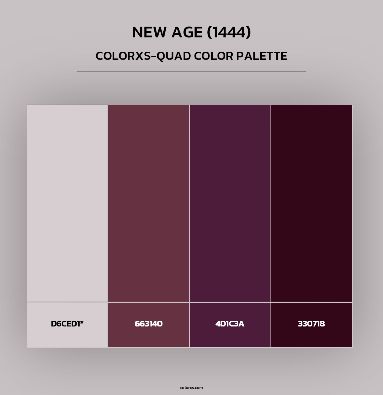New Age (1444) - Colorxs Quad Palette