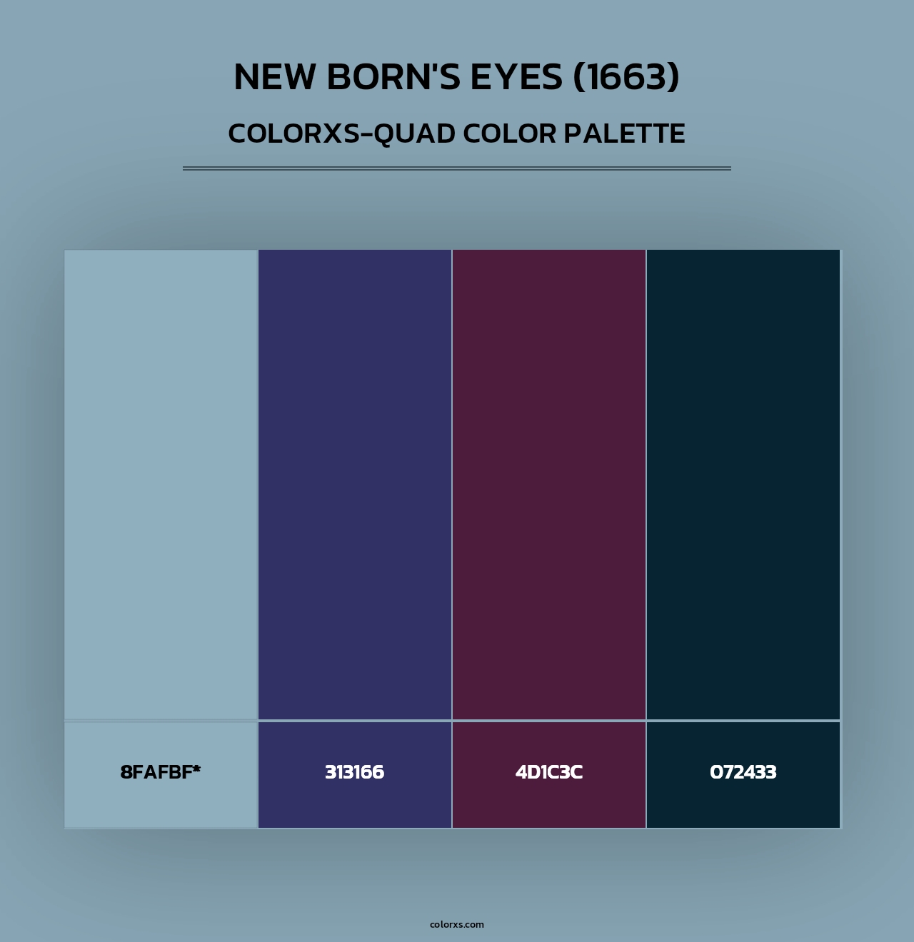 New Born's Eyes (1663) - Colorxs Quad Palette
