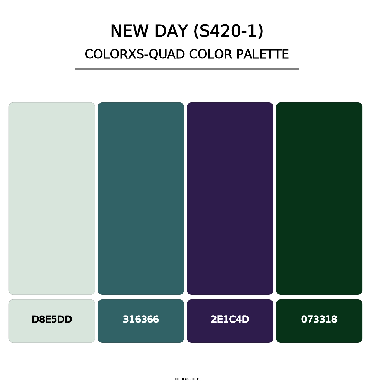 New Day (S420-1) - Colorxs Quad Palette