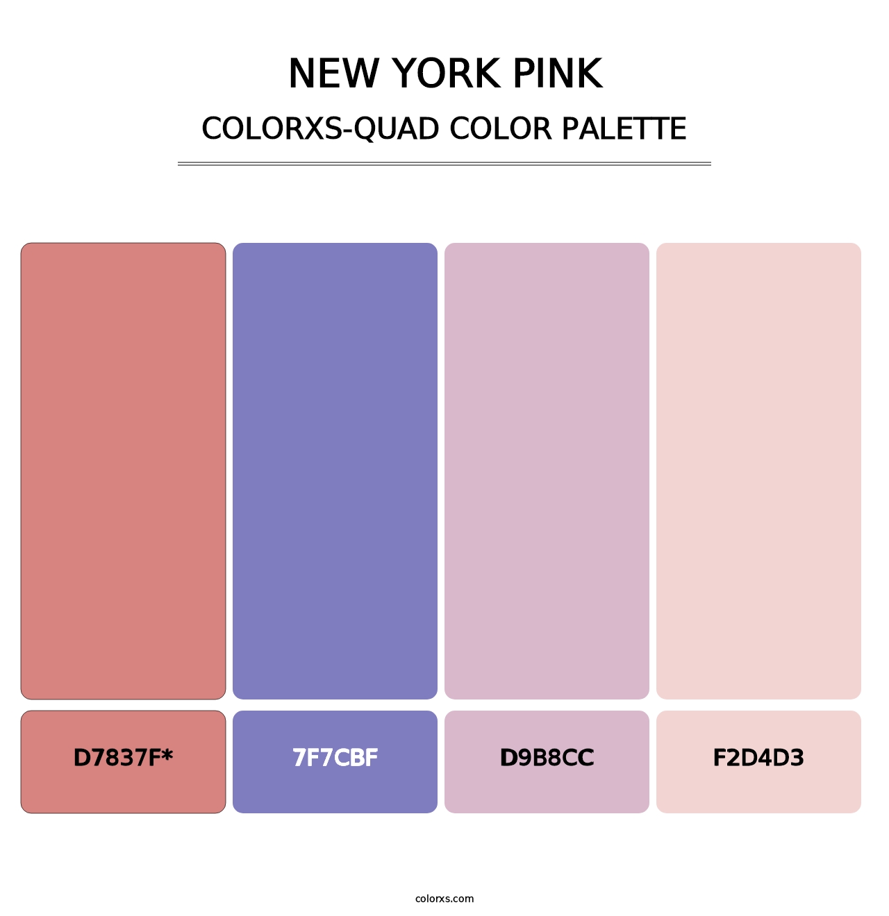New York Pink - Colorxs Quad Palette