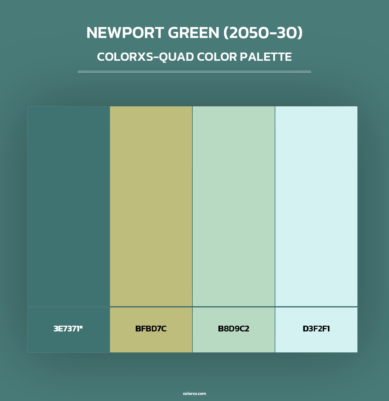 Newport Green (2050-30) - Colorxs Quad Palette
