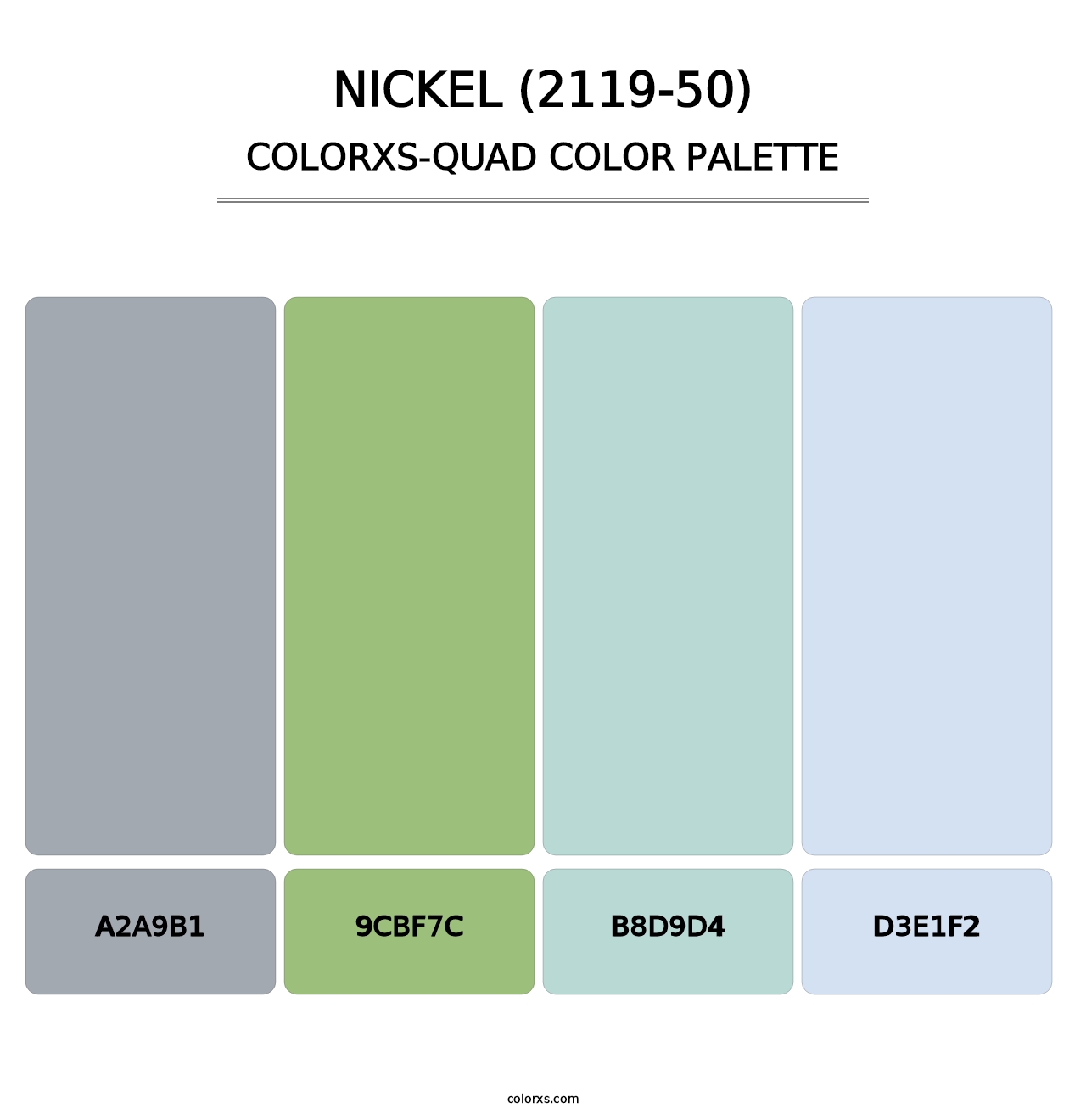 Nickel (2119-50) - Colorxs Quad Palette