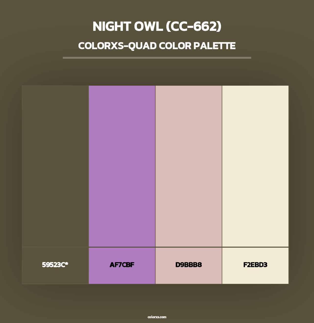 Night Owl (CC-662) - Colorxs Quad Palette