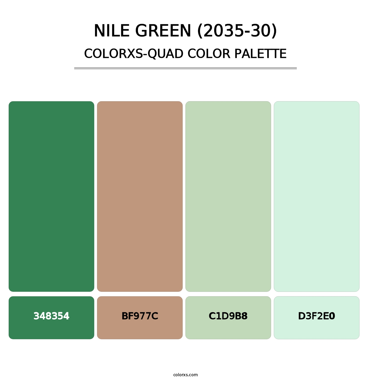 Nile Green (2035-30) - Colorxs Quad Palette