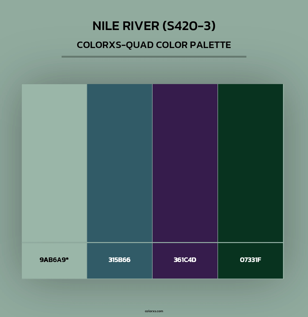 Nile River (S420-3) - Colorxs Quad Palette