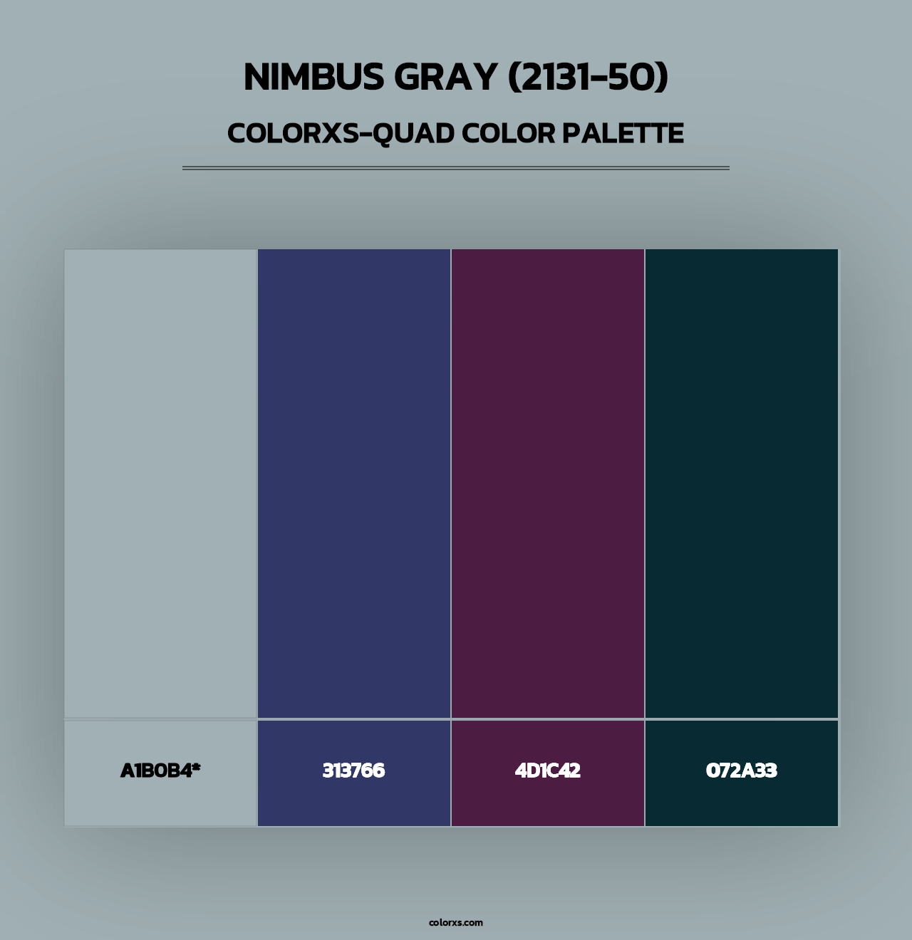 Nimbus Gray (2131-50) - Colorxs Quad Palette