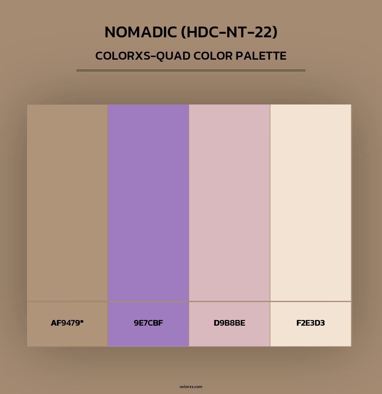 Nomadic (HDC-NT-22) - Colorxs Quad Palette