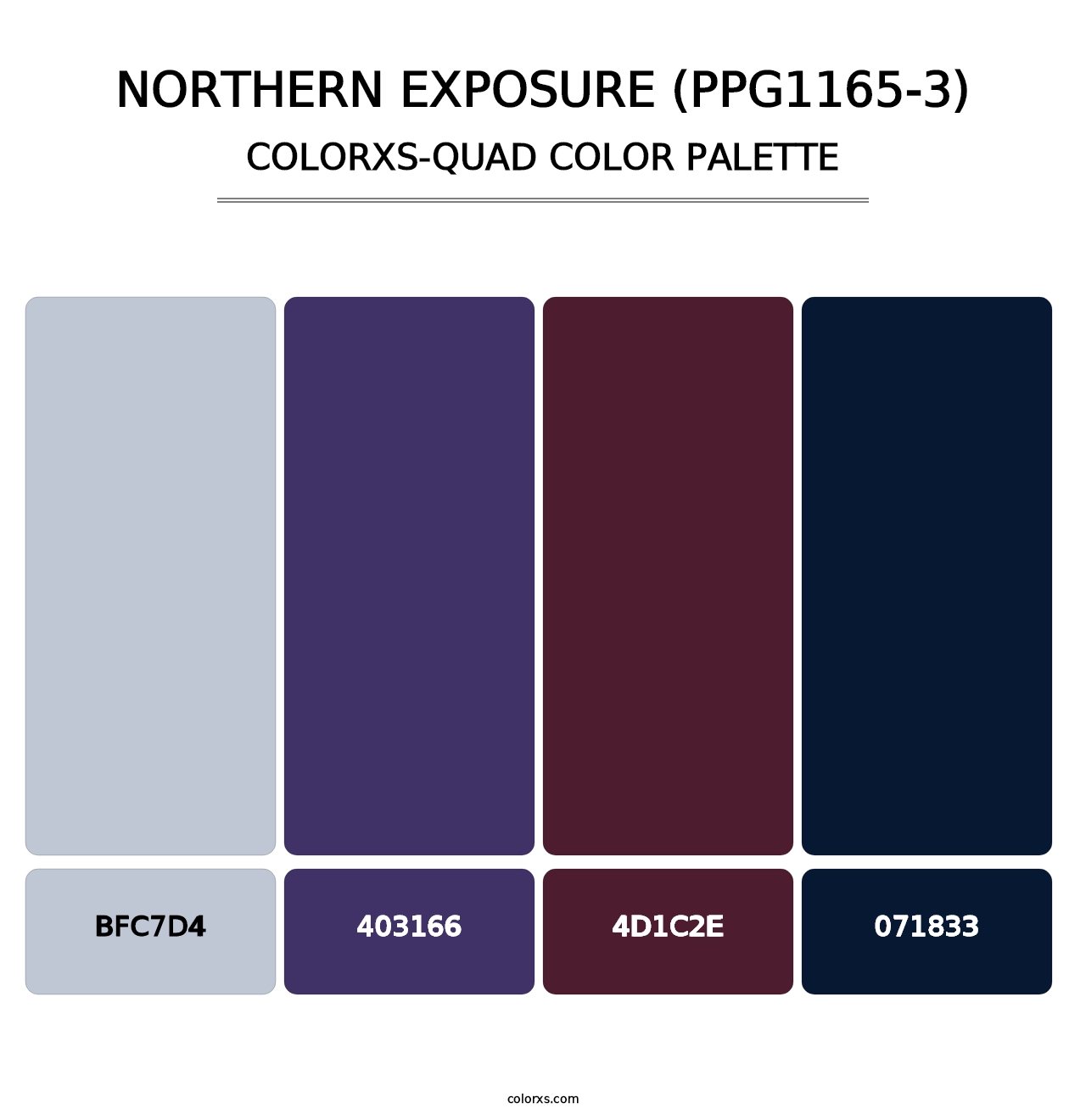 Northern Exposure (PPG1165-3) - Colorxs Quad Palette