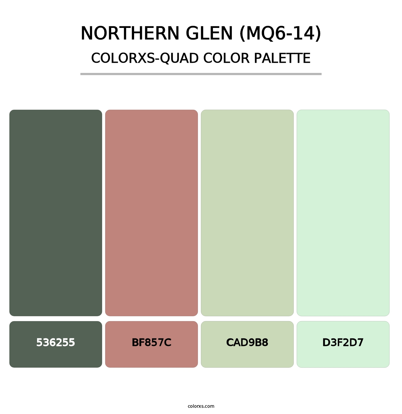 Northern Glen (MQ6-14) - Colorxs Quad Palette