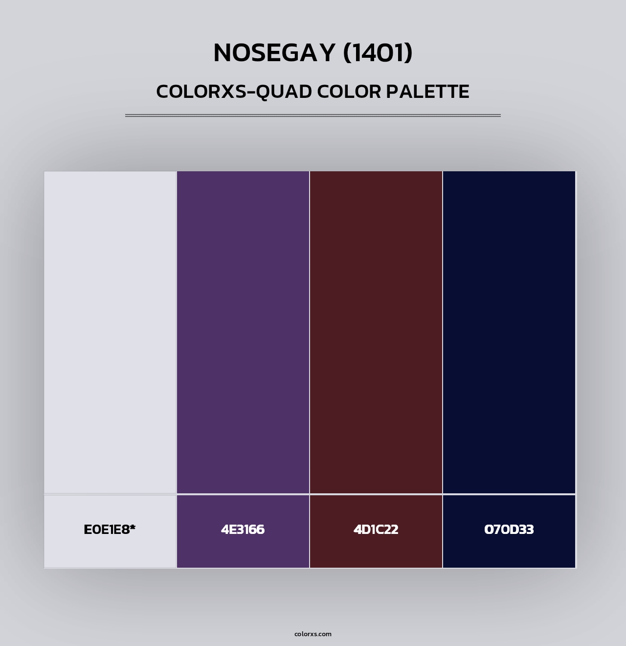 Nosegay (1401) - Colorxs Quad Palette