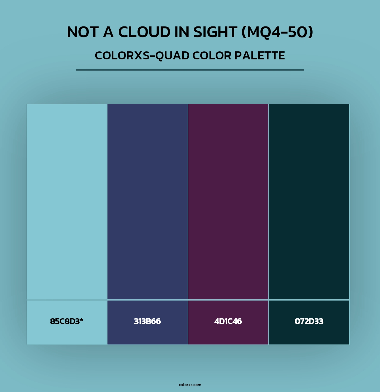 Not A Cloud In Sight (MQ4-50) - Colorxs Quad Palette