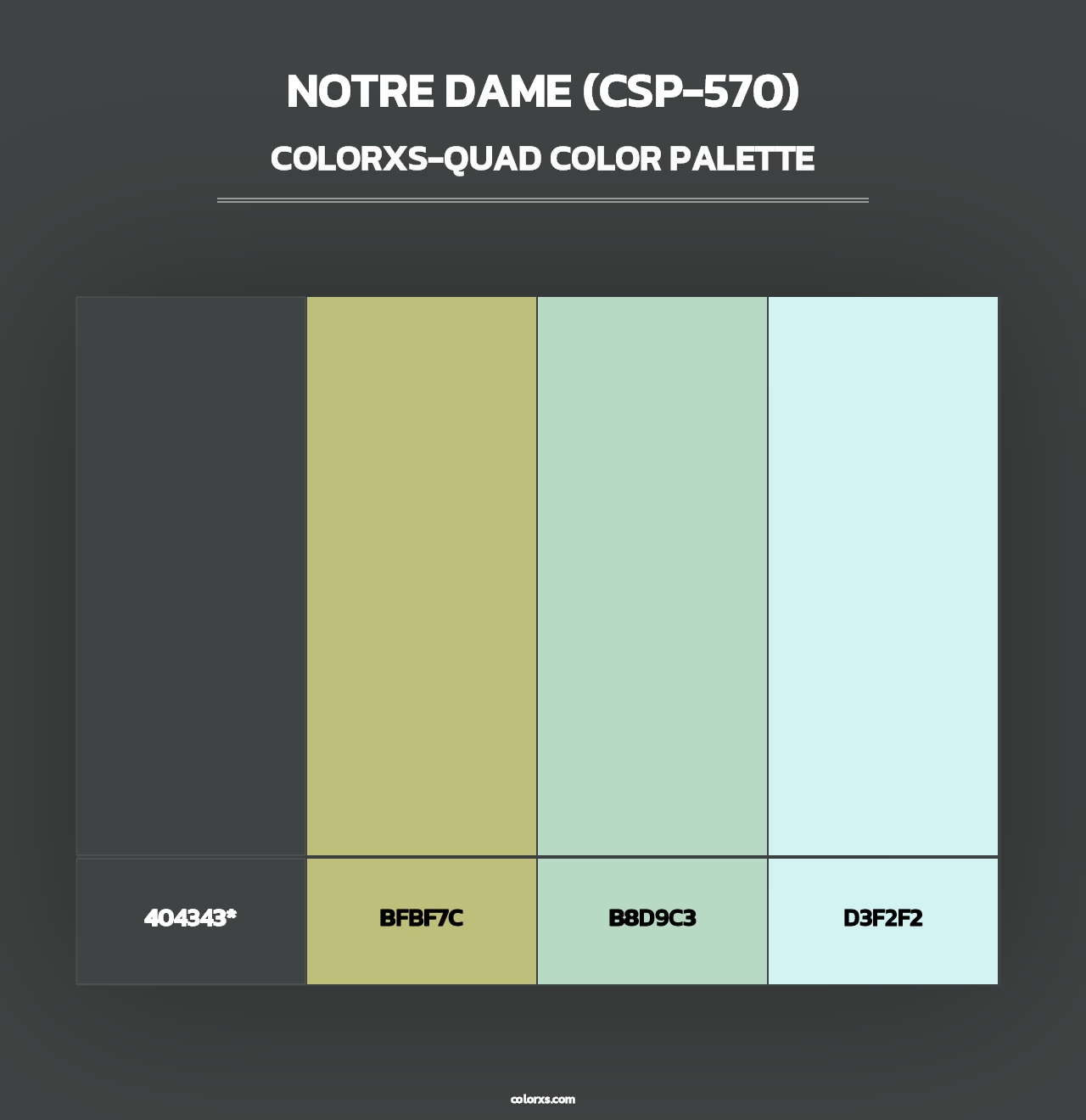 Notre Dame (CSP-570) - Colorxs Quad Palette