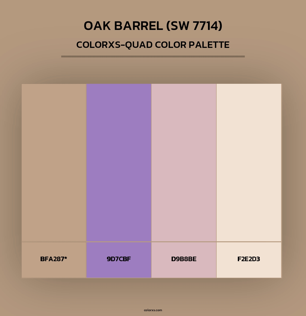 Oak Barrel (SW 7714) - Colorxs Quad Palette