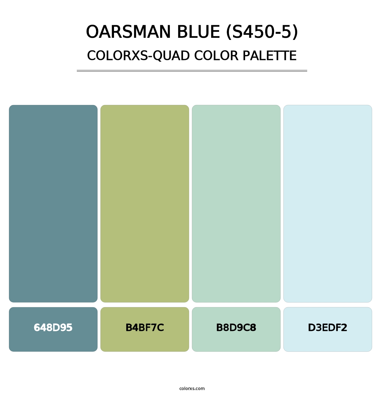 Oarsman Blue (S450-5) - Colorxs Quad Palette