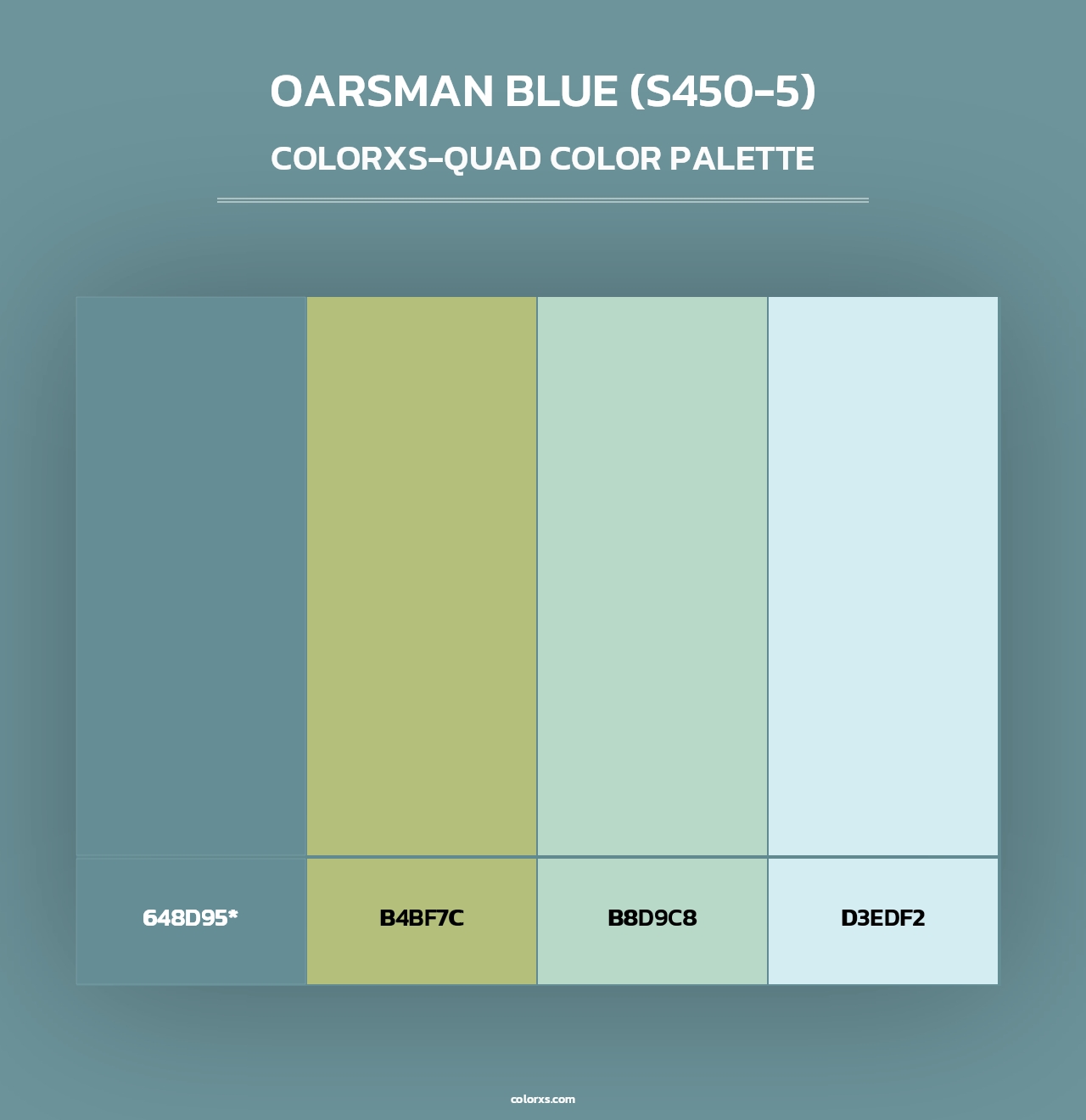 Oarsman Blue (S450-5) - Colorxs Quad Palette