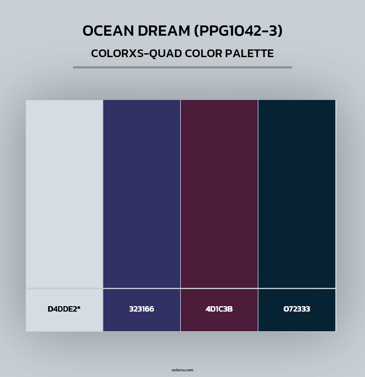 Ocean Dream (PPG1042-3) - Colorxs Quad Palette