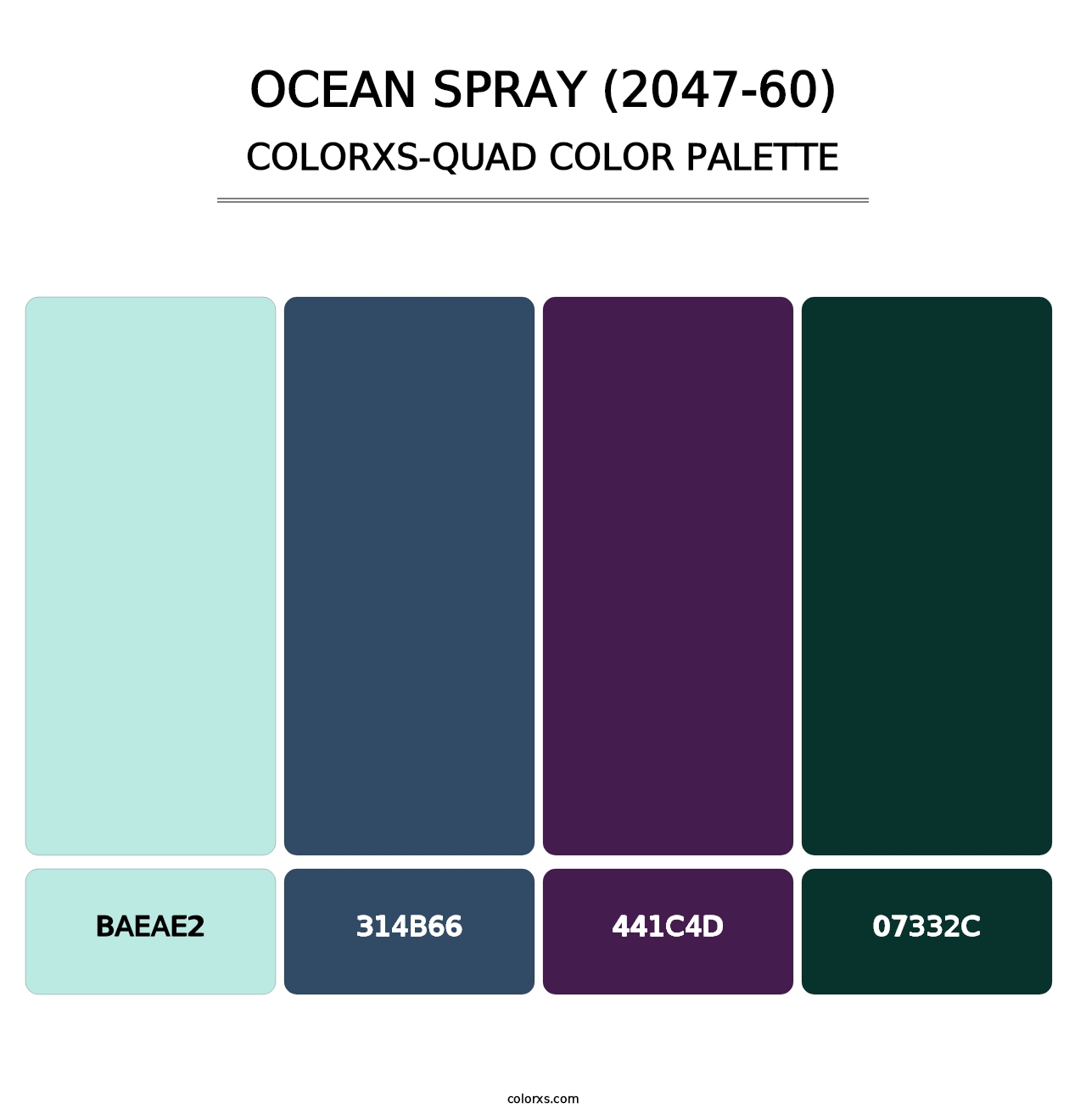 Ocean Spray (2047-60) - Colorxs Quad Palette