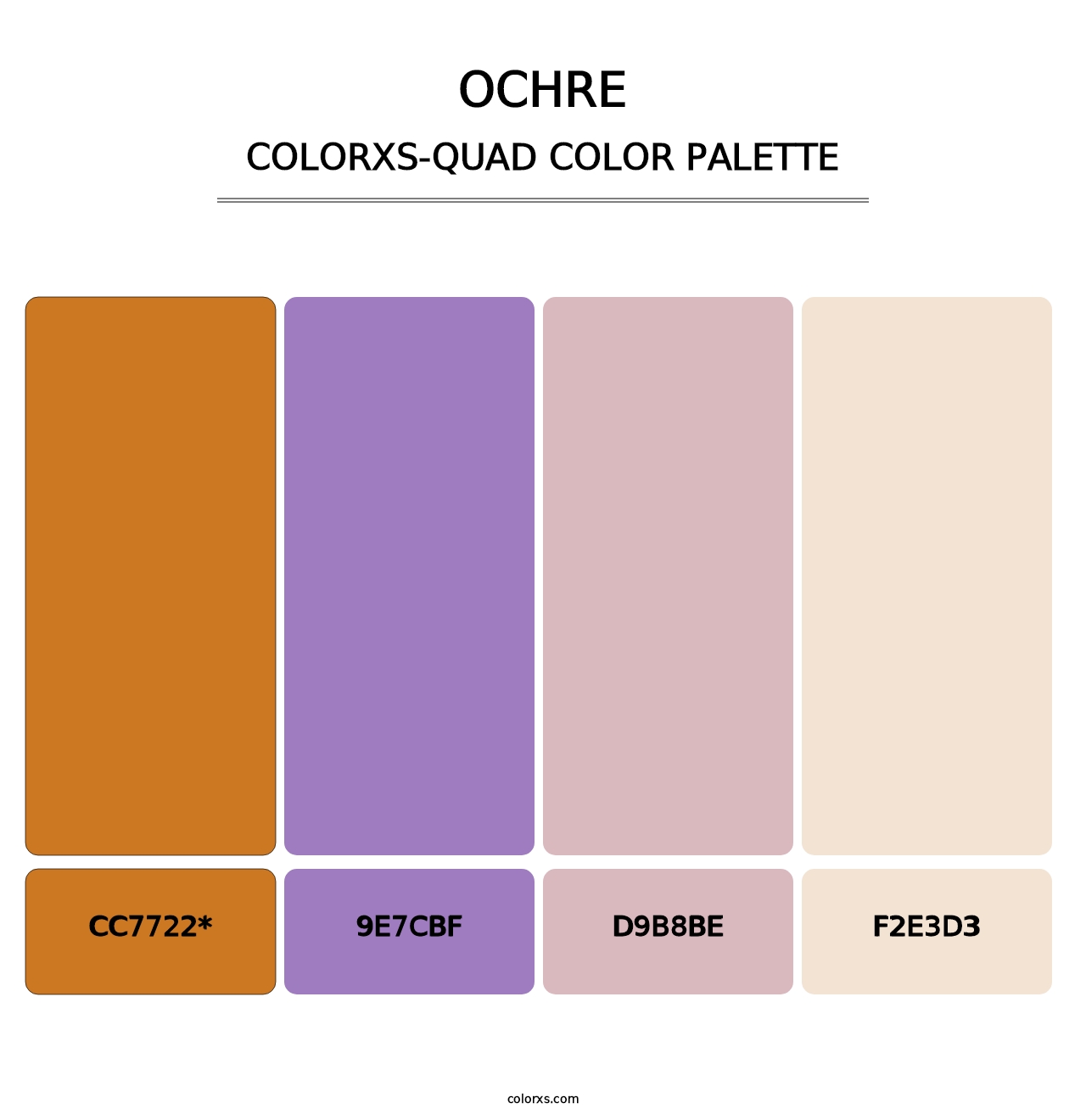 Ochre - Colorxs Quad Palette