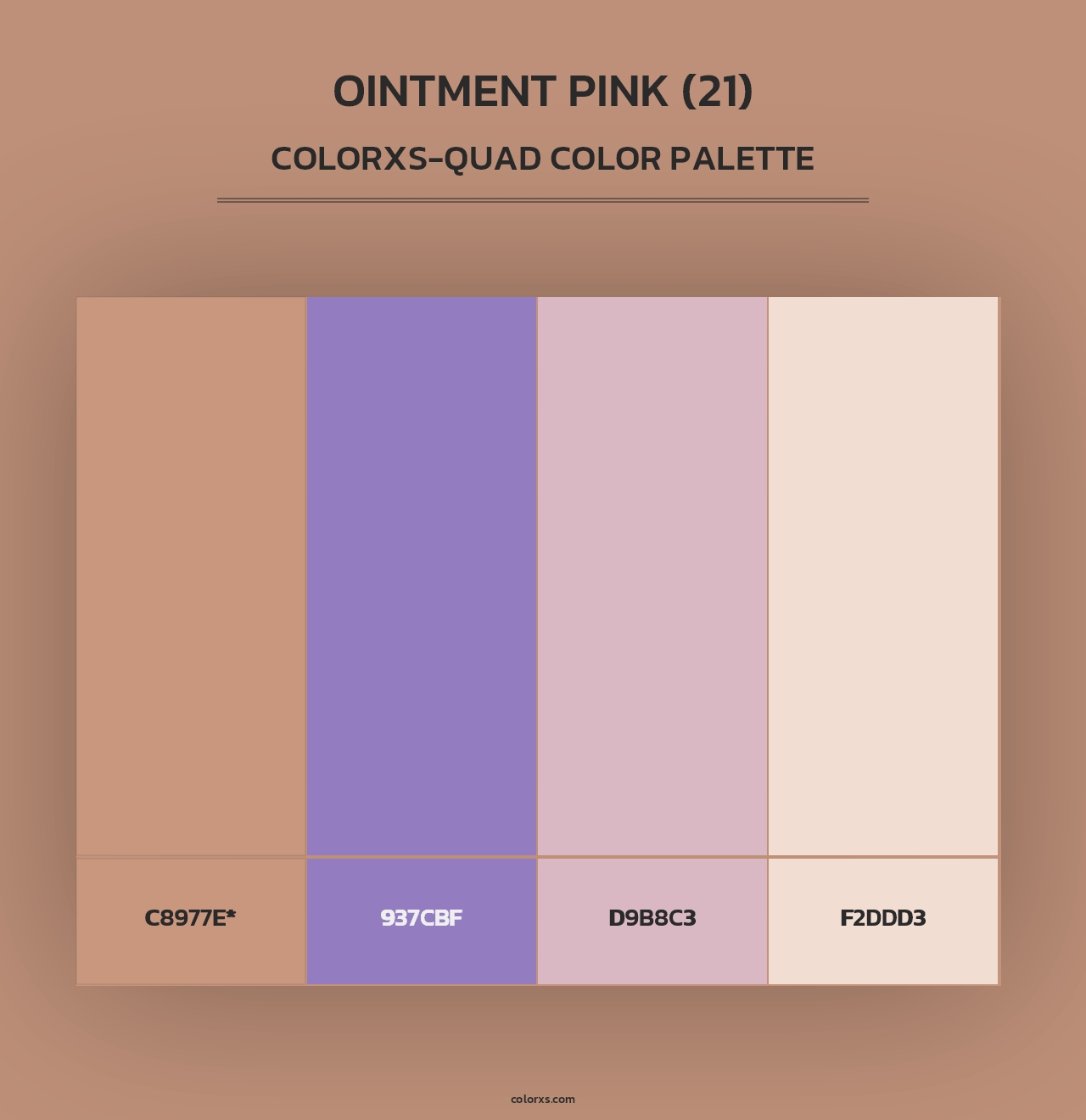 Ointment Pink (21) - Colorxs Quad Palette