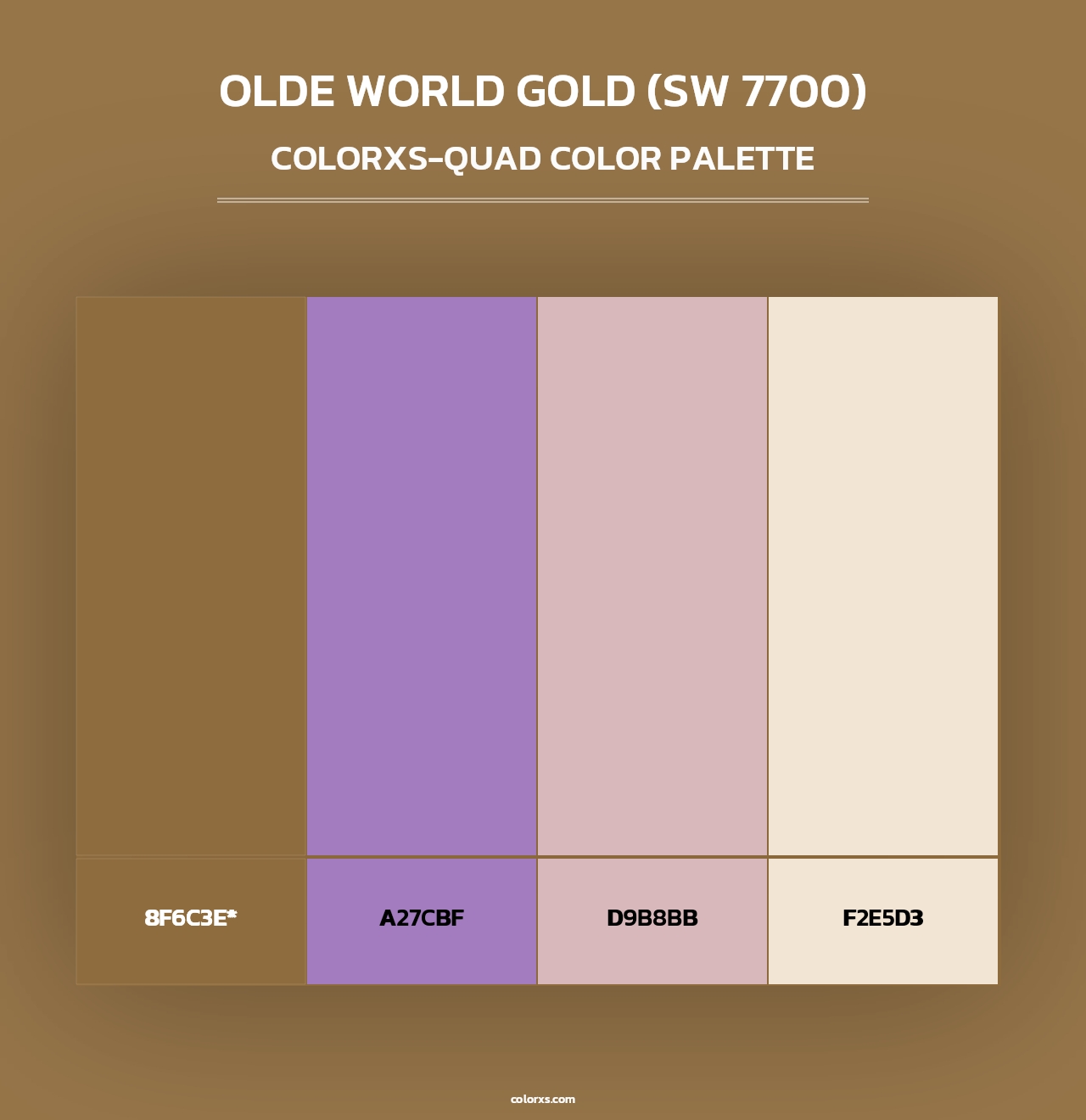 Olde World Gold (SW 7700) - Colorxs Quad Palette