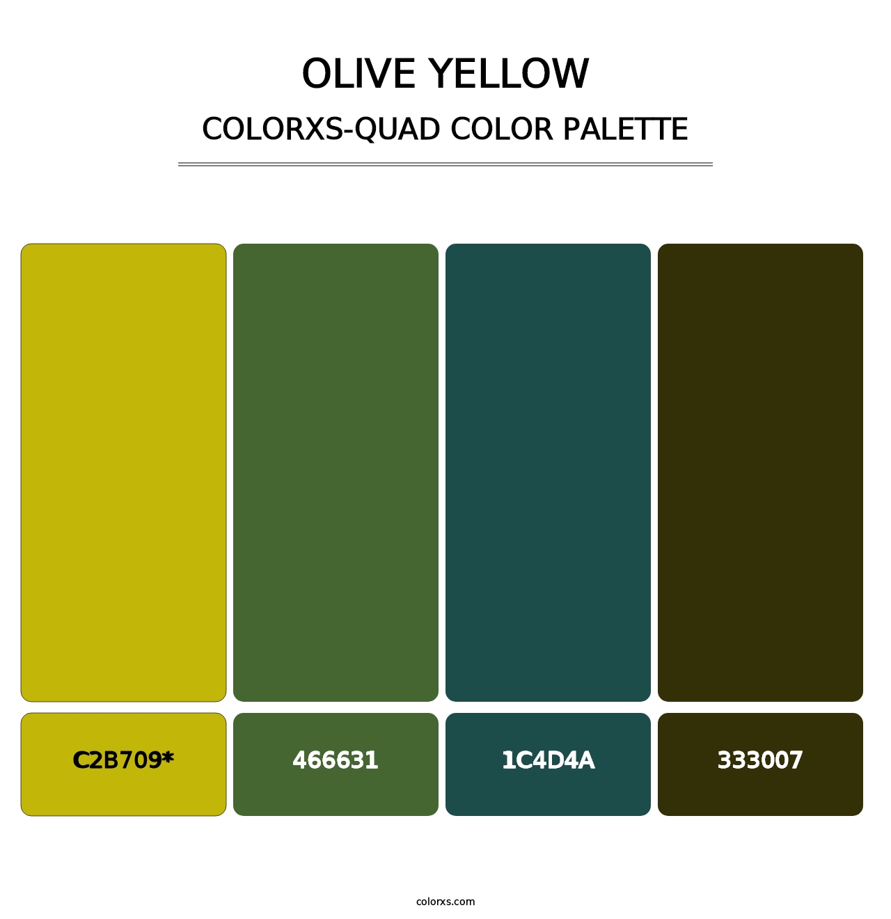 Olive Yellow - Colorxs Quad Palette