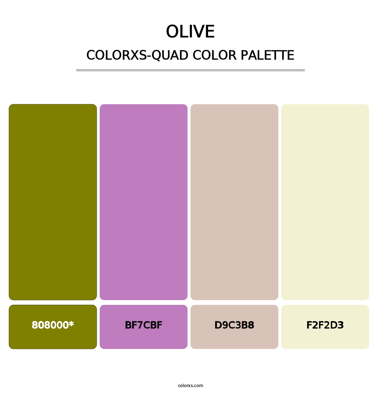 Olive - Colorxs Quad Palette