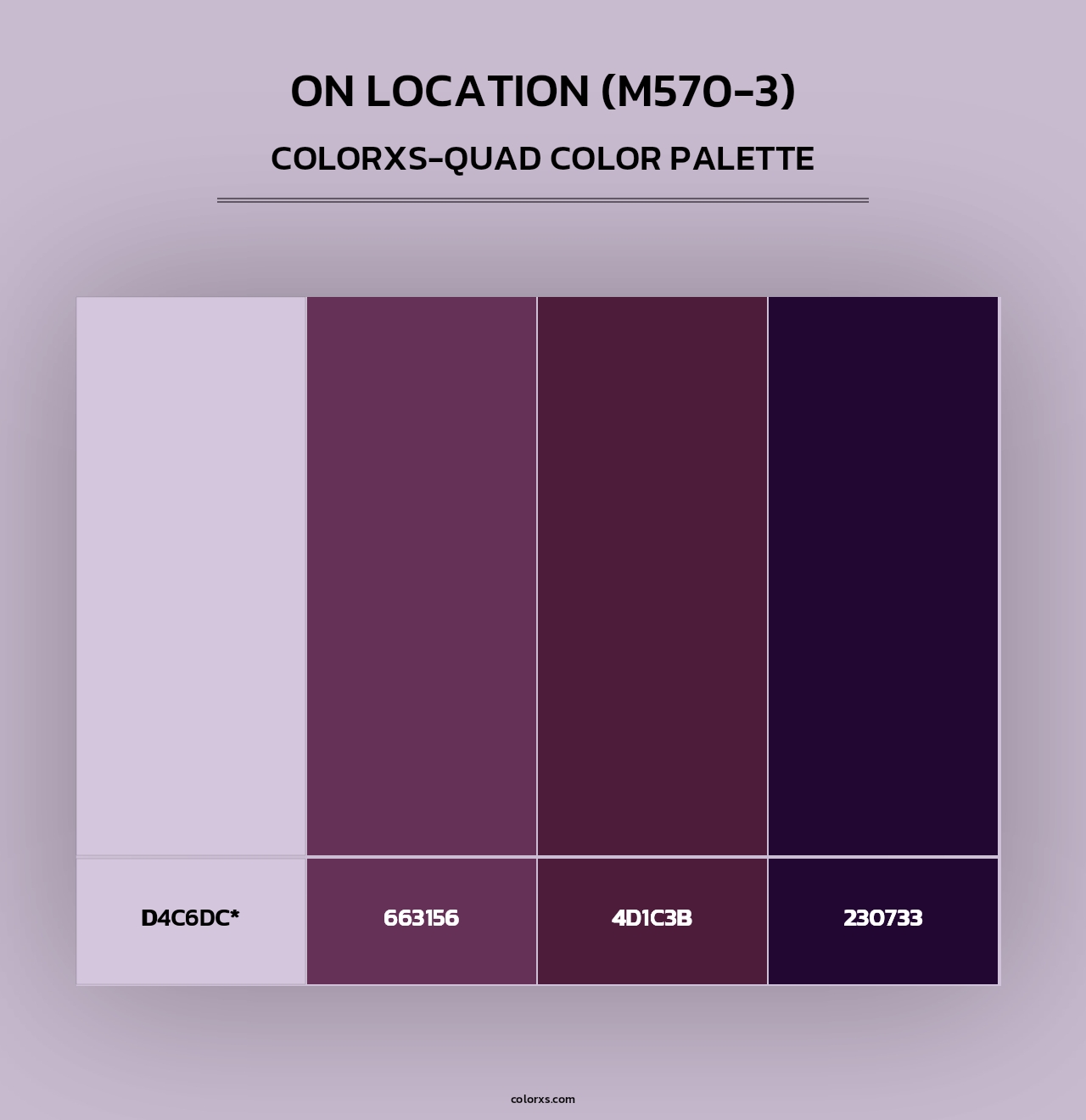 On Location (M570-3) - Colorxs Quad Palette