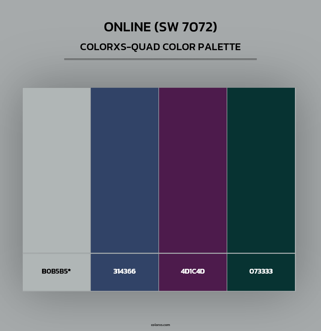 Online (SW 7072) - Colorxs Quad Palette