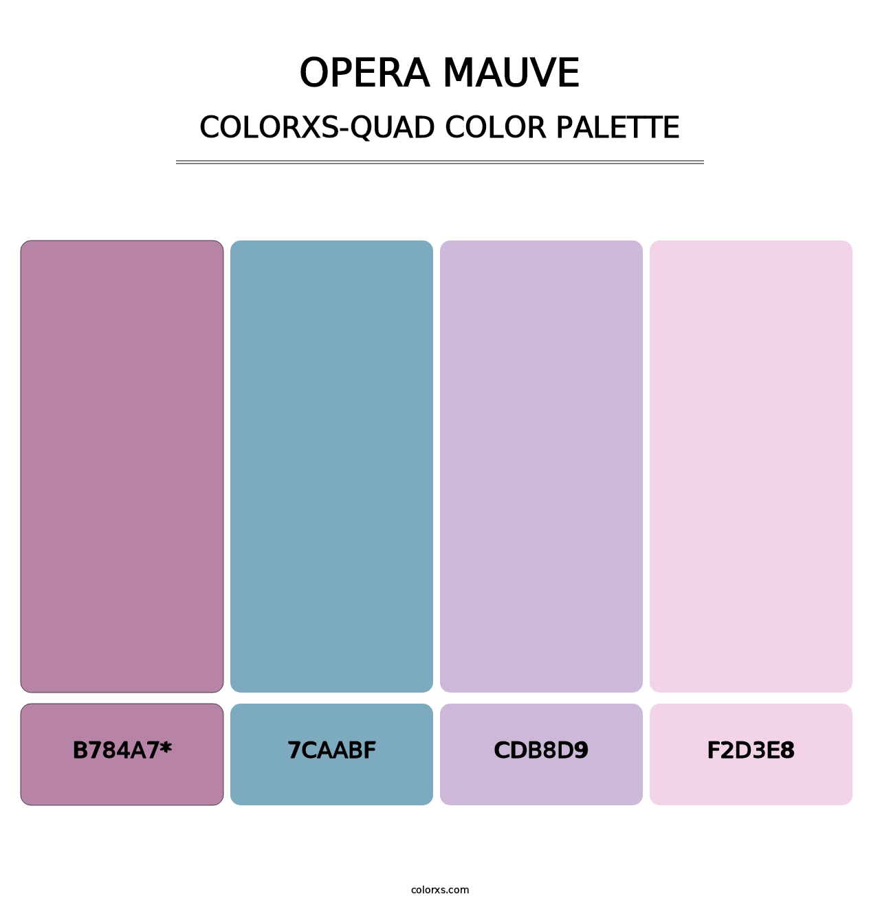 Opera Mauve - Colorxs Quad Palette