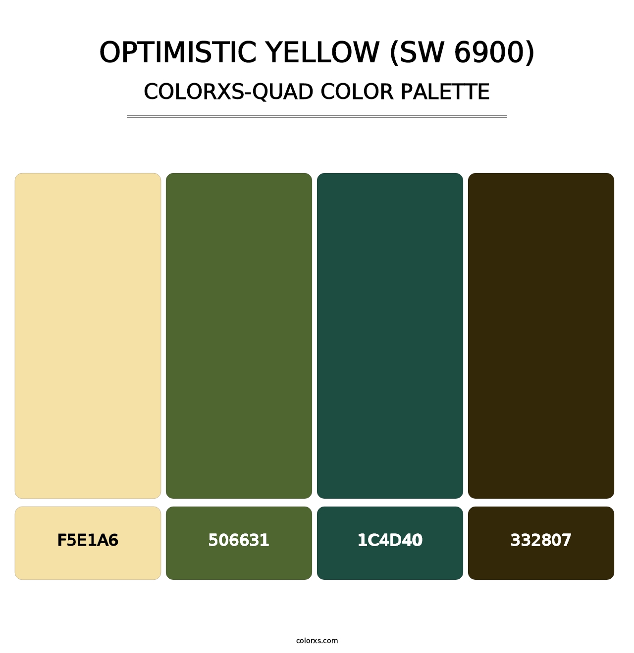 Optimistic Yellow (SW 6900) - Colorxs Quad Palette