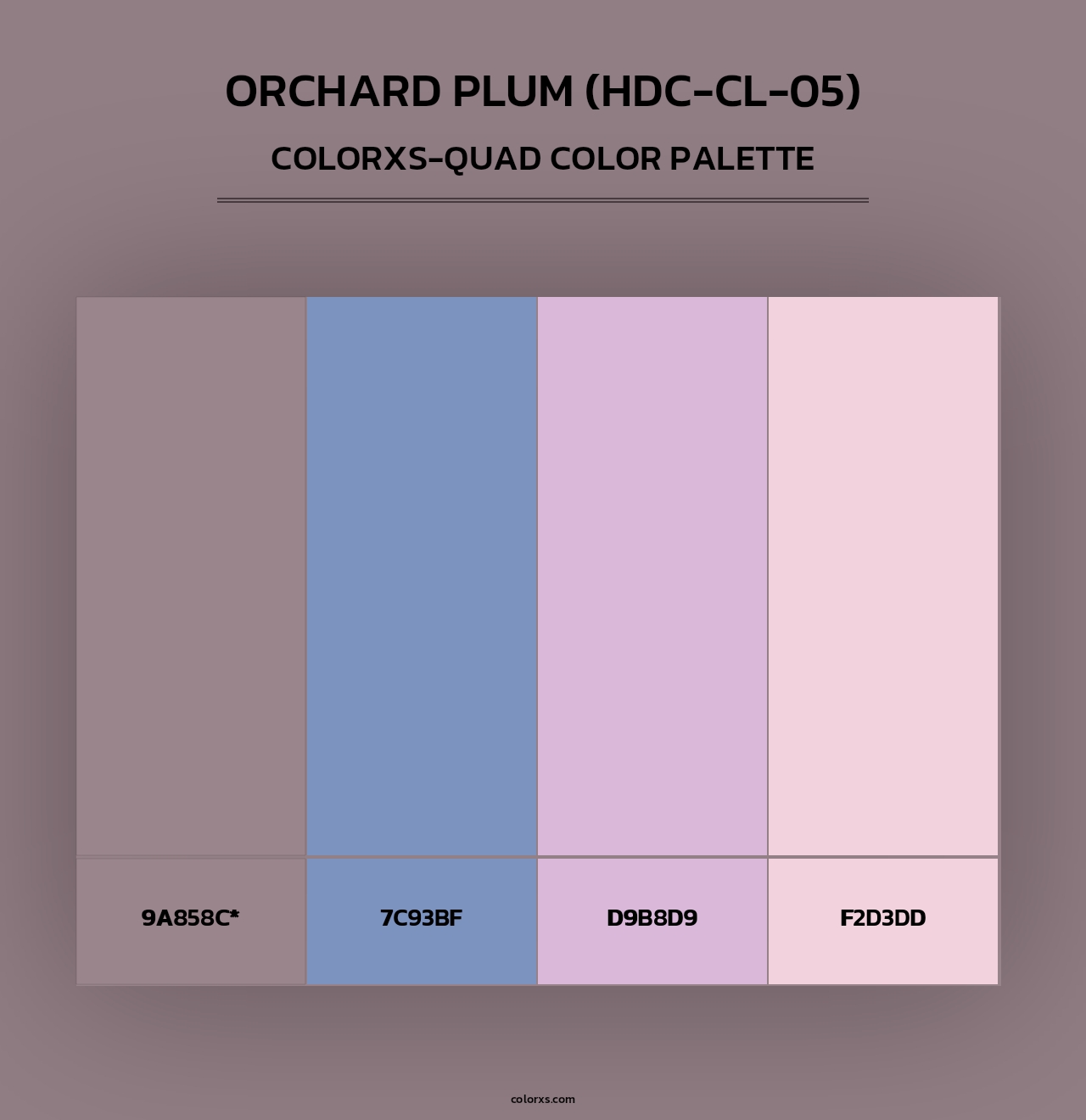 Orchard Plum (HDC-CL-05) - Colorxs Quad Palette