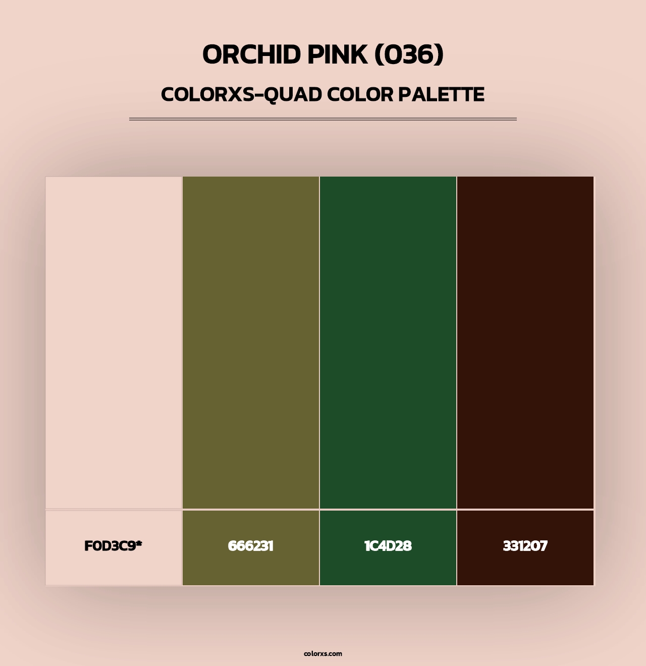 Orchid Pink (036) - Colorxs Quad Palette