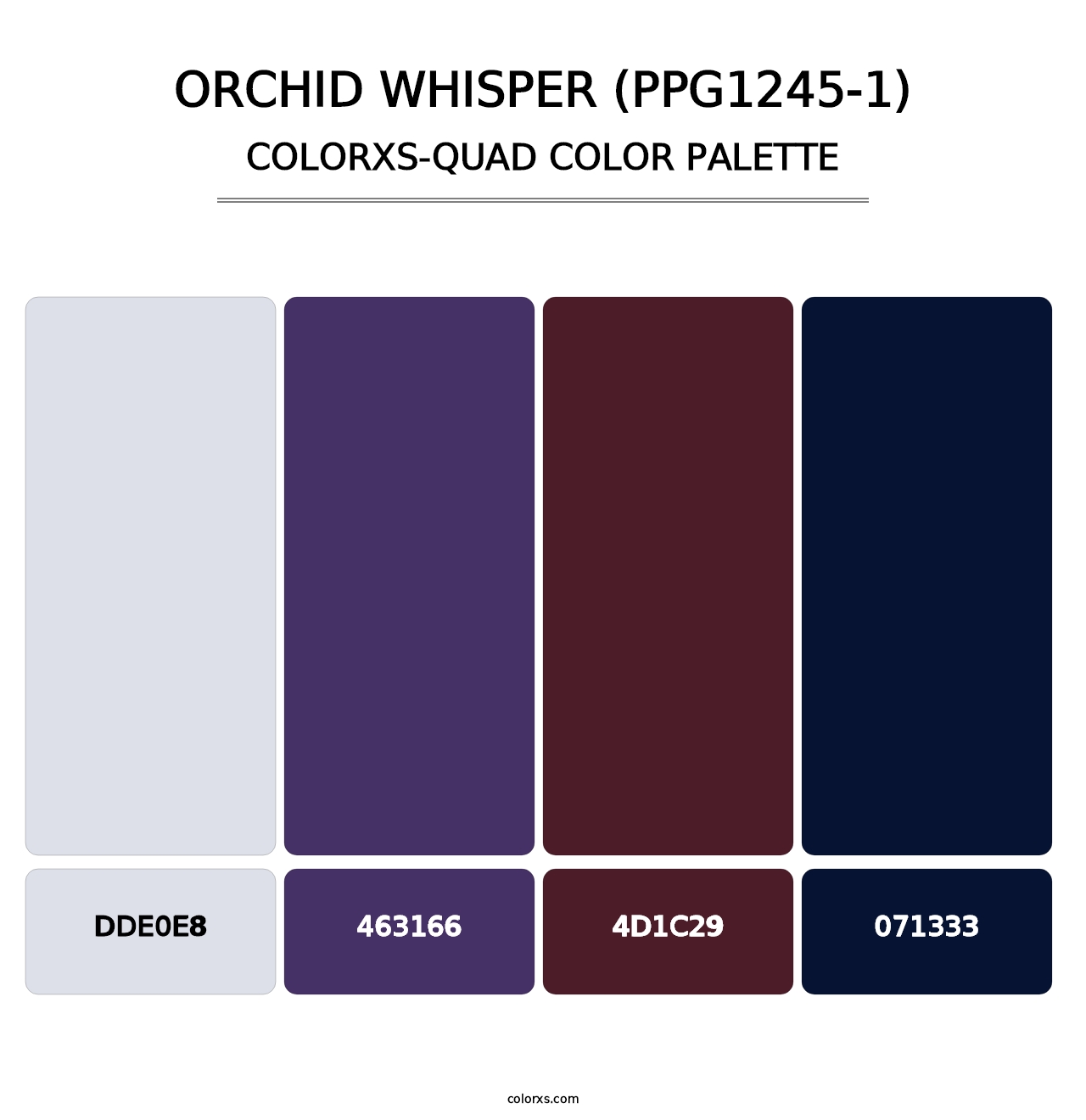 Orchid Whisper (PPG1245-1) - Colorxs Quad Palette