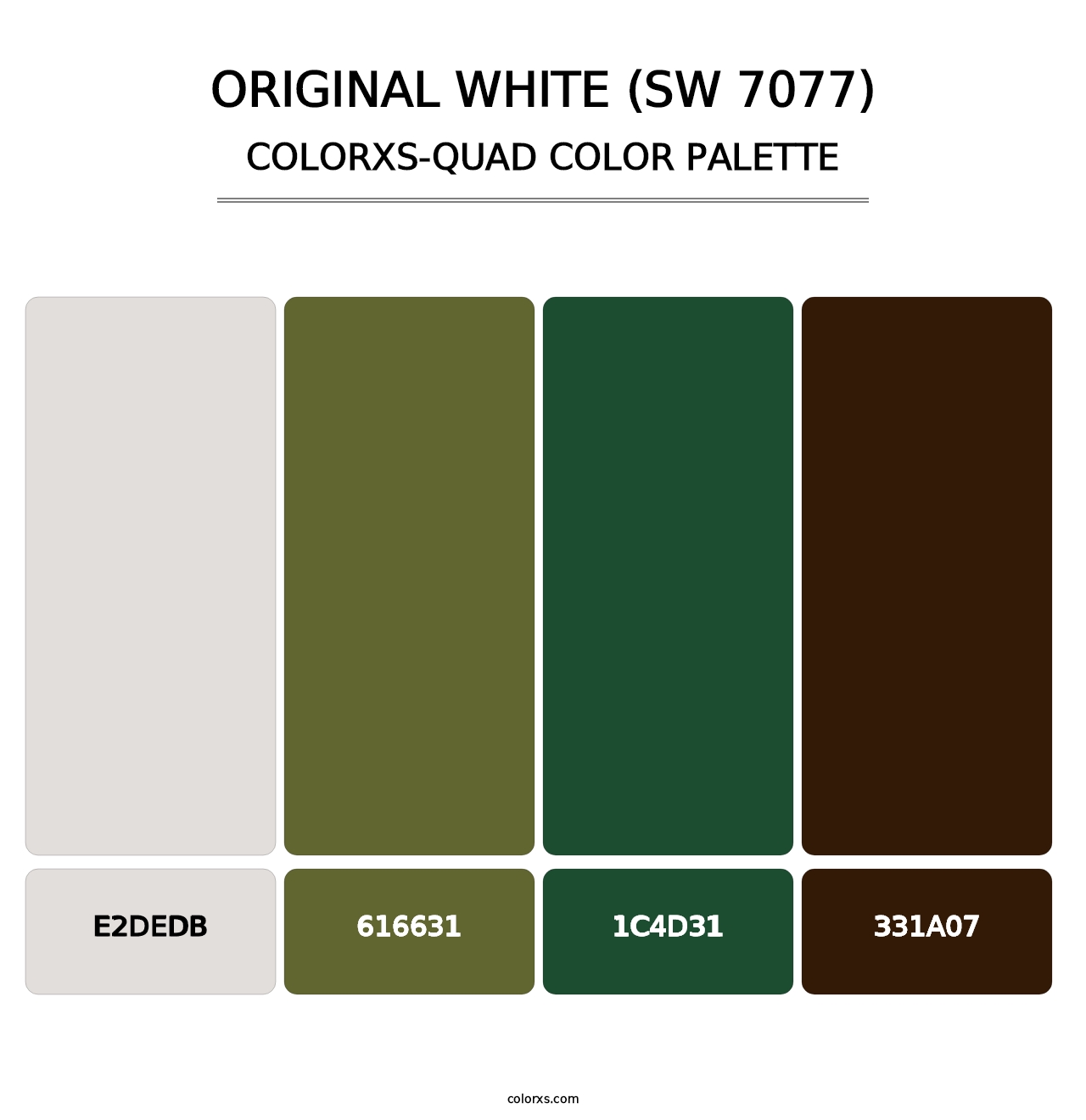 Original White (SW 7077) - Colorxs Quad Palette