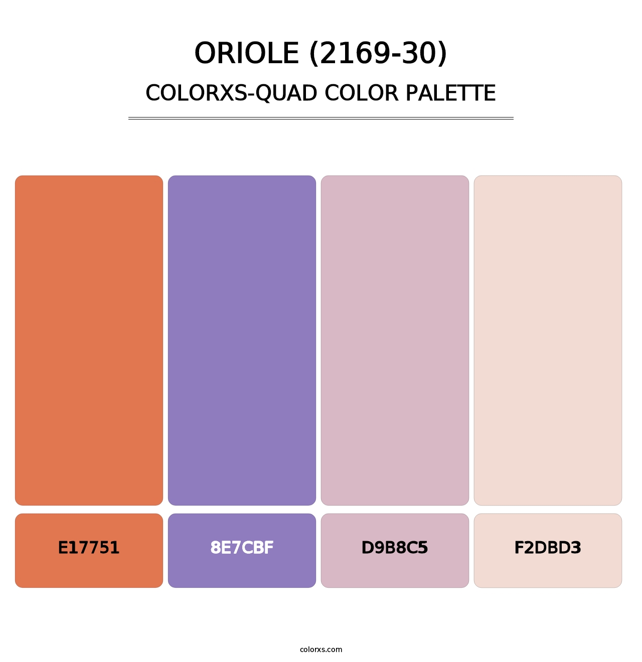 Oriole (2169-30) - Colorxs Quad Palette