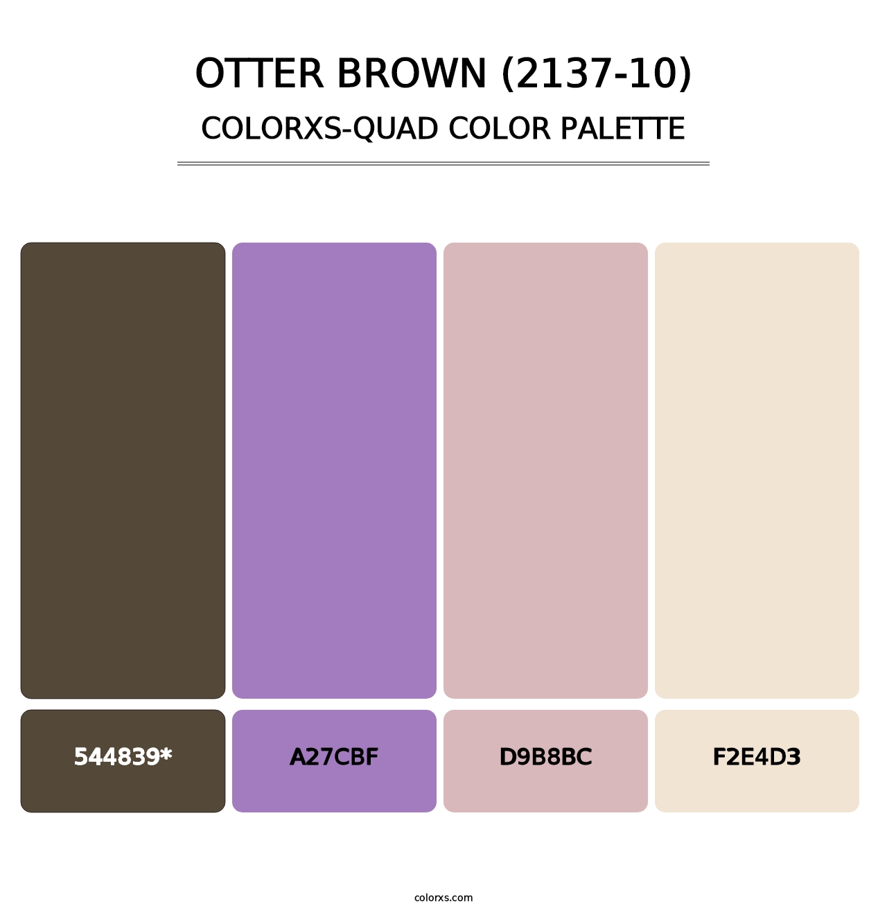 Otter Brown (2137-10) - Colorxs Quad Palette