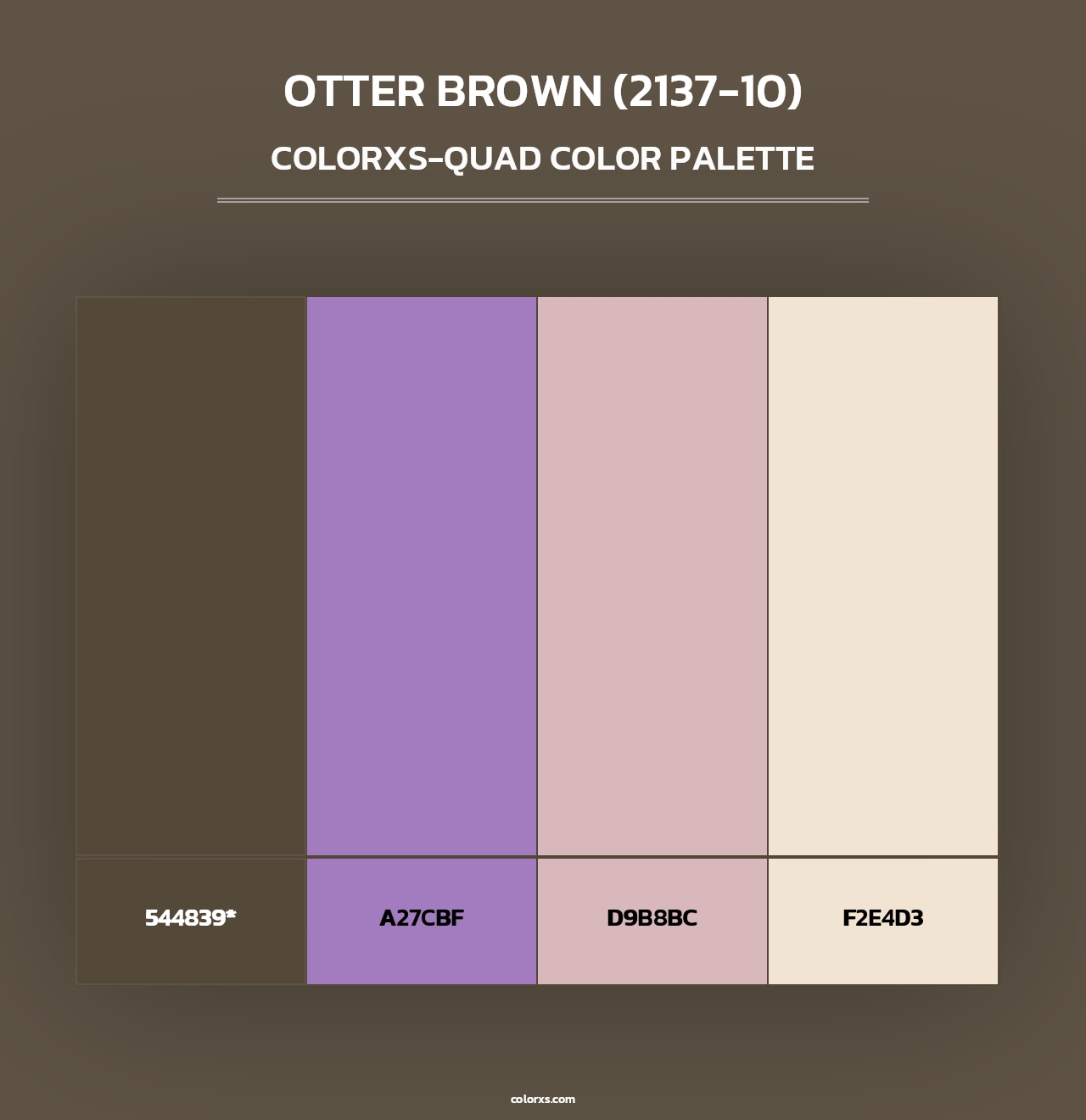 Otter Brown (2137-10) - Colorxs Quad Palette