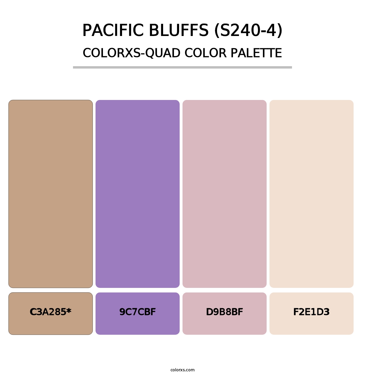 Pacific Bluffs (S240-4) - Colorxs Quad Palette