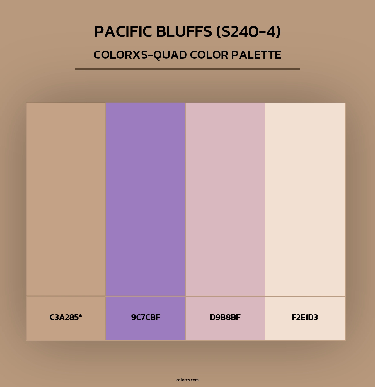 Pacific Bluffs (S240-4) - Colorxs Quad Palette