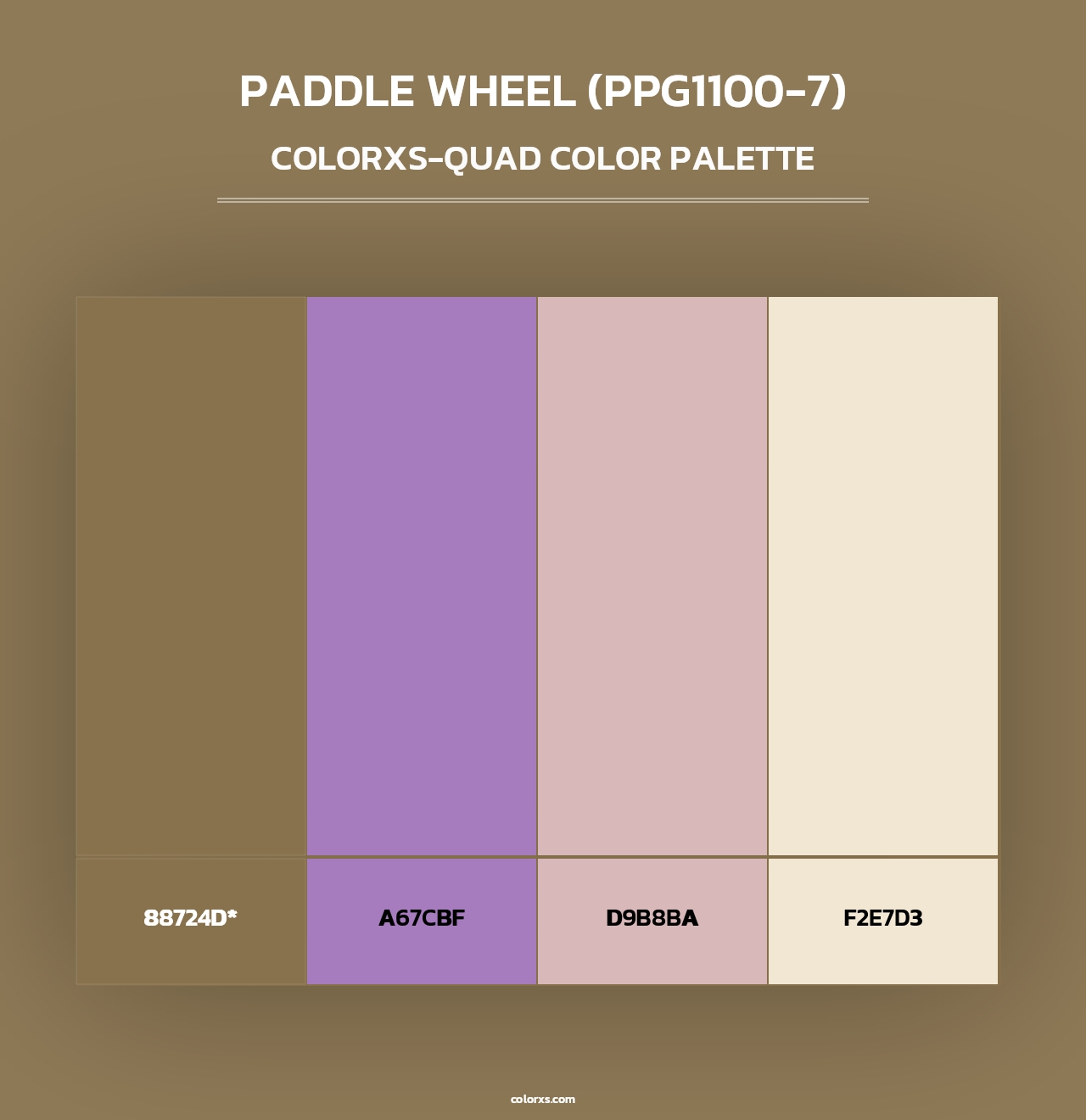 Paddle Wheel (PPG1100-7) - Colorxs Quad Palette
