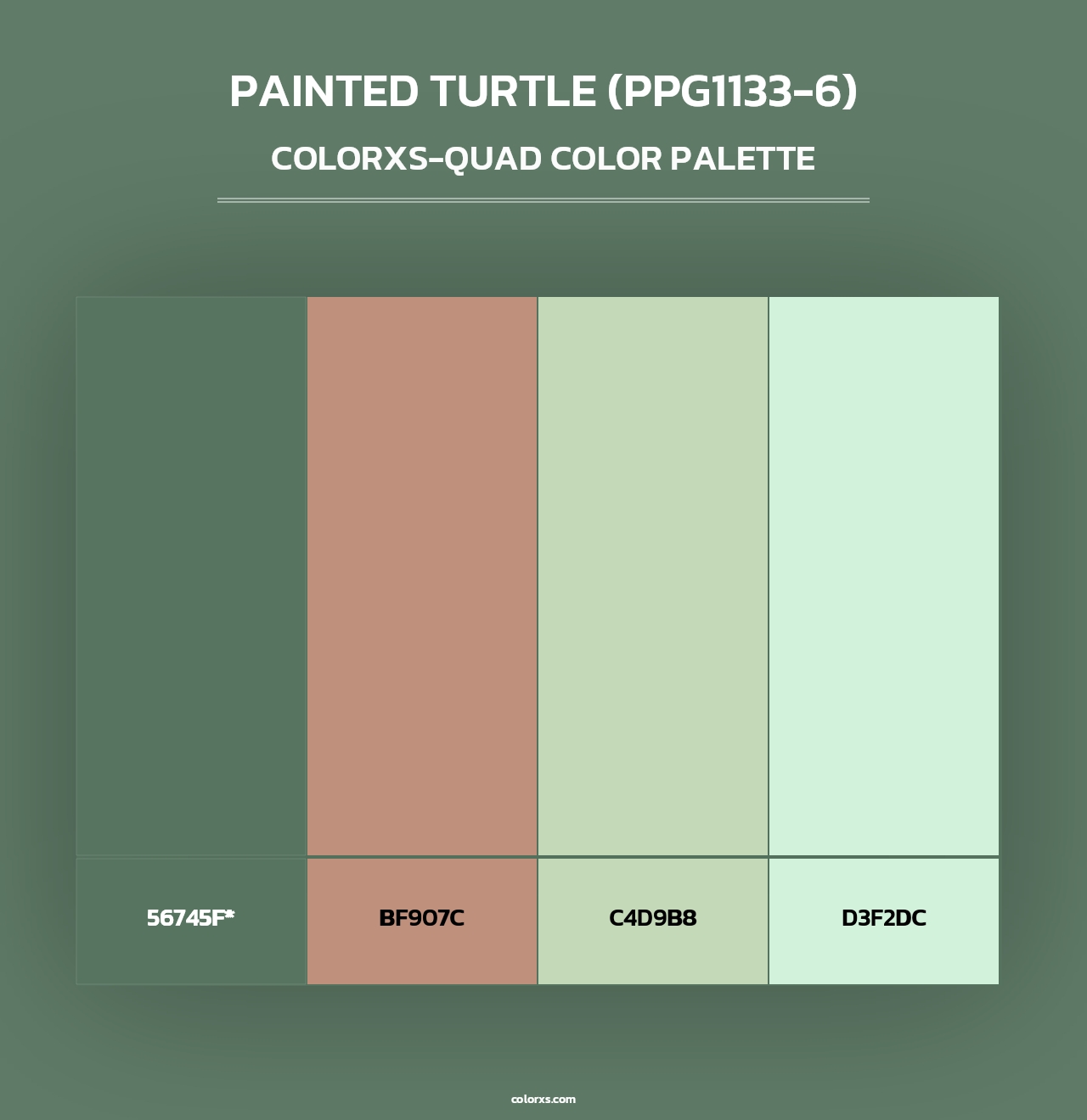 Painted Turtle (PPG1133-6) - Colorxs Quad Palette