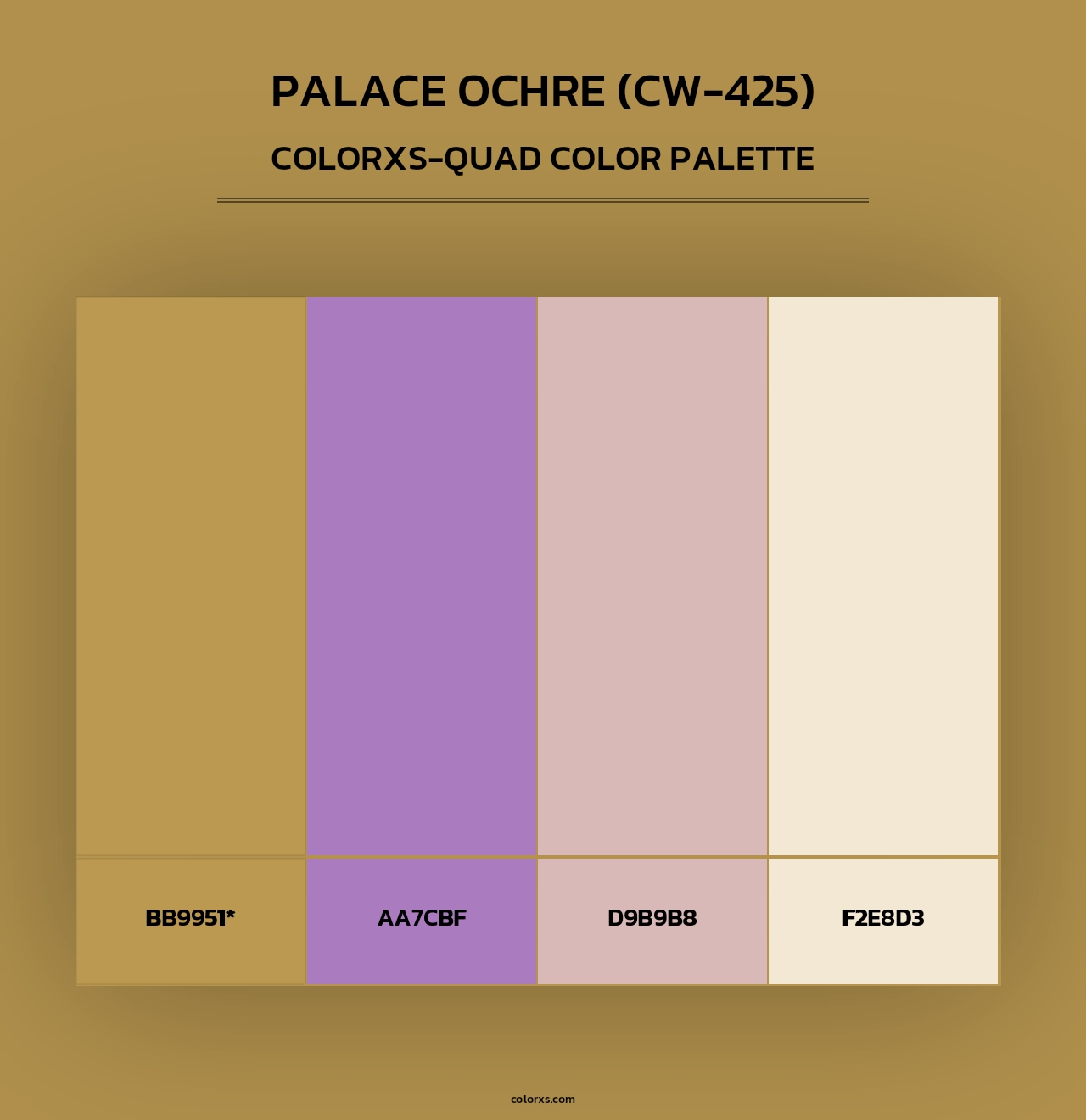 Palace Ochre (CW-425) - Colorxs Quad Palette