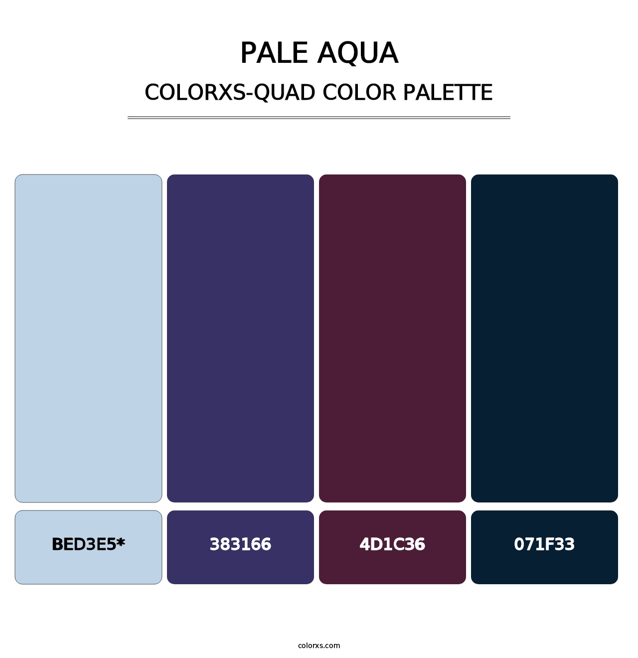 Pale Aqua - Colorxs Quad Palette