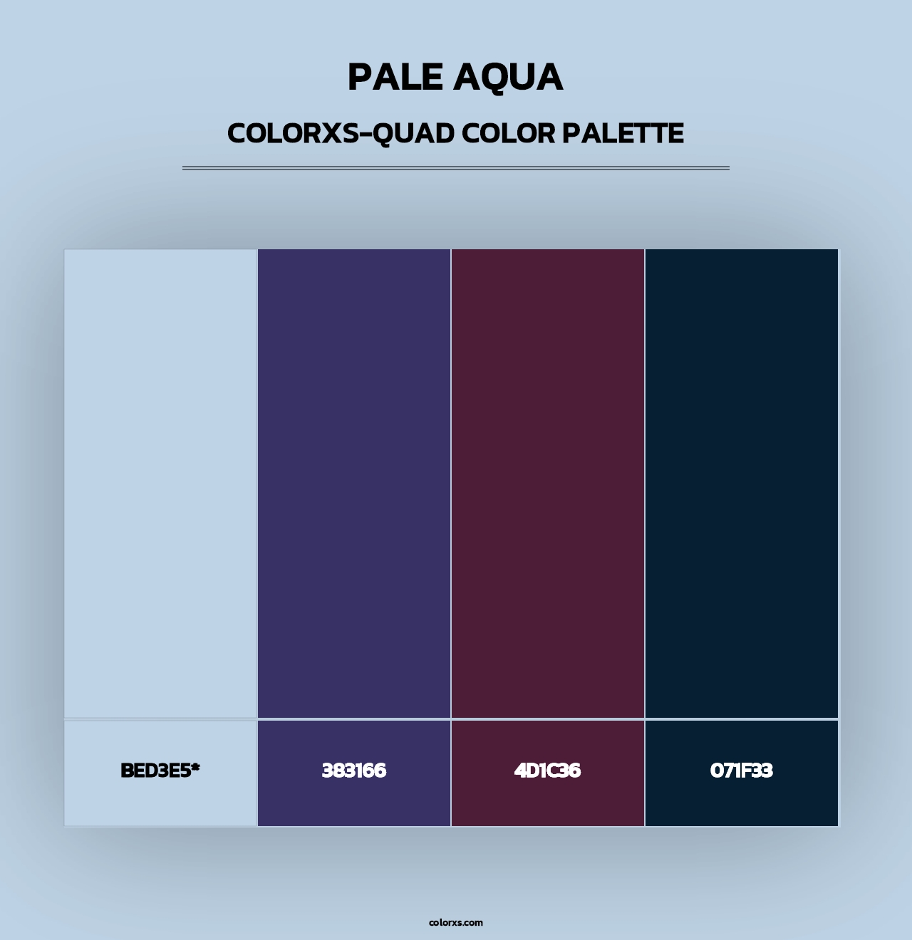 Pale Aqua - Colorxs Quad Palette