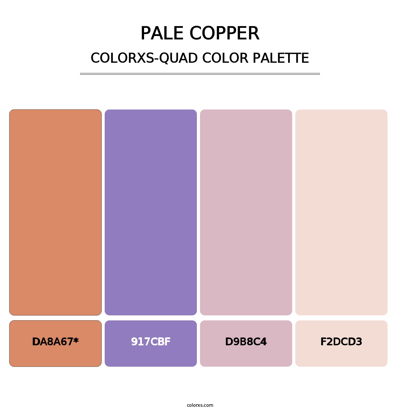Pale Copper - Colorxs Quad Palette