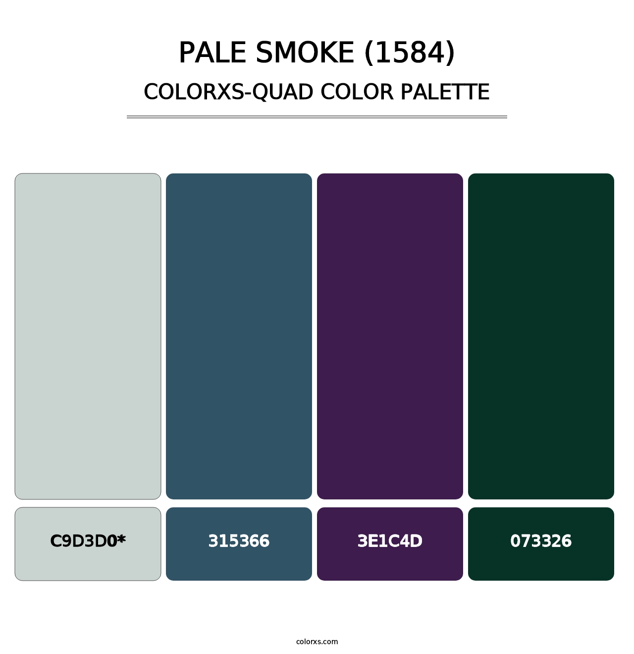 Pale Smoke (1584) - Colorxs Quad Palette