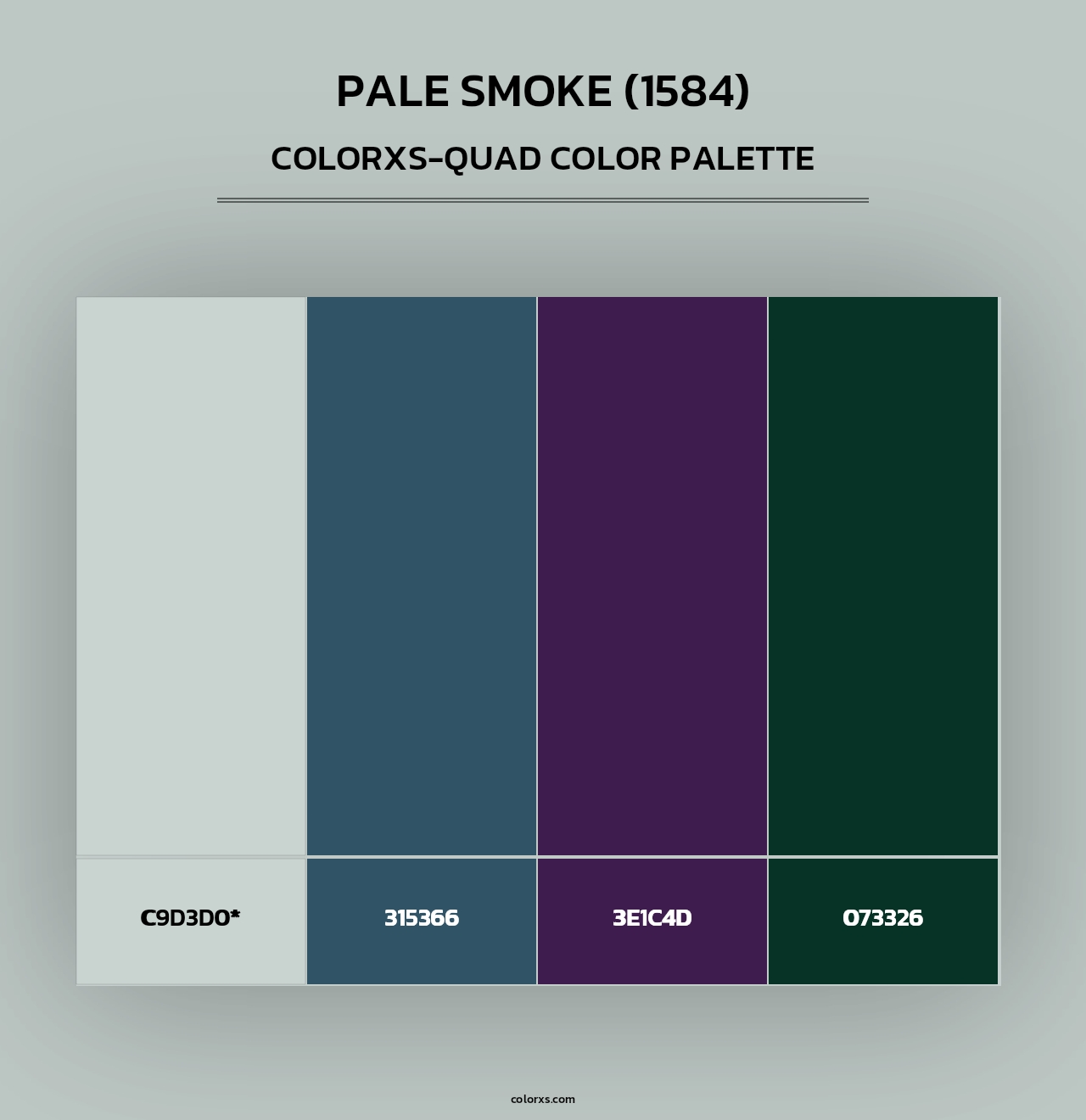 Pale Smoke (1584) - Colorxs Quad Palette