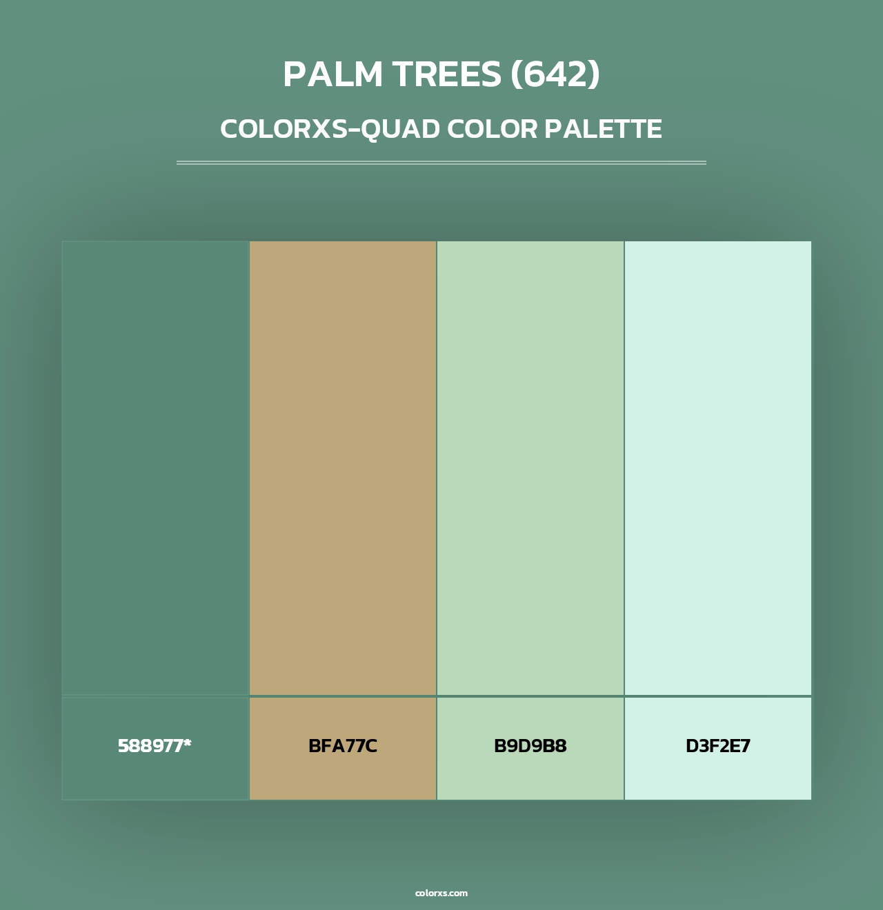 Palm Trees (642) - Colorxs Quad Palette