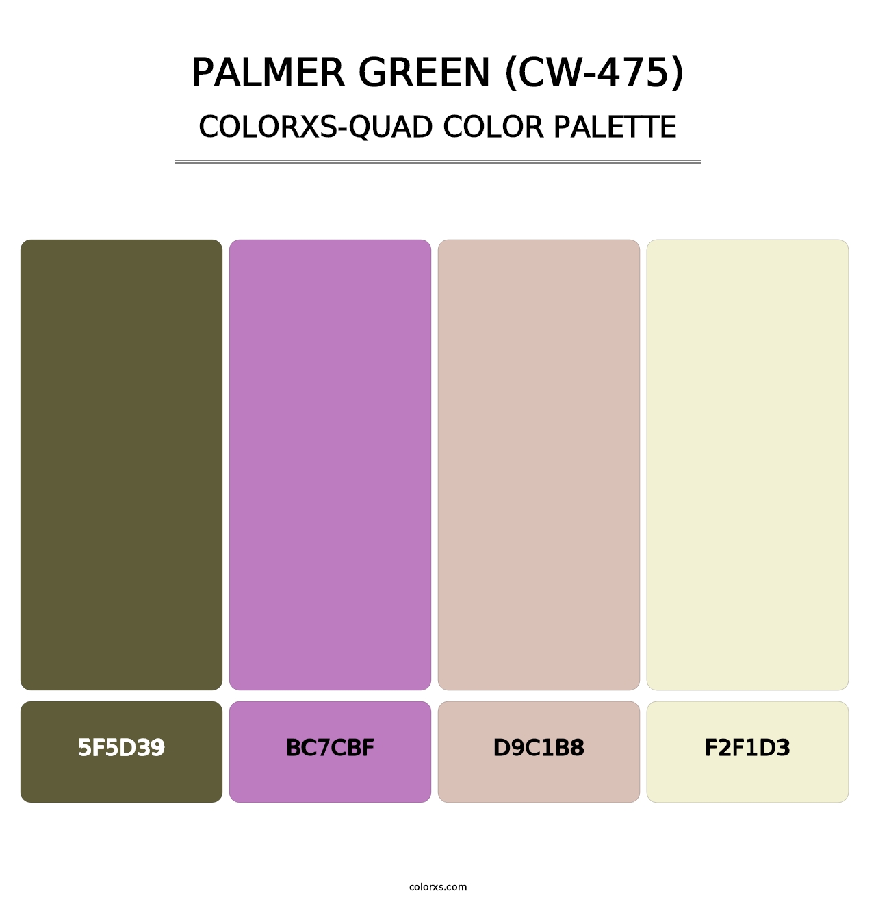 Palmer Green (CW-475) - Colorxs Quad Palette