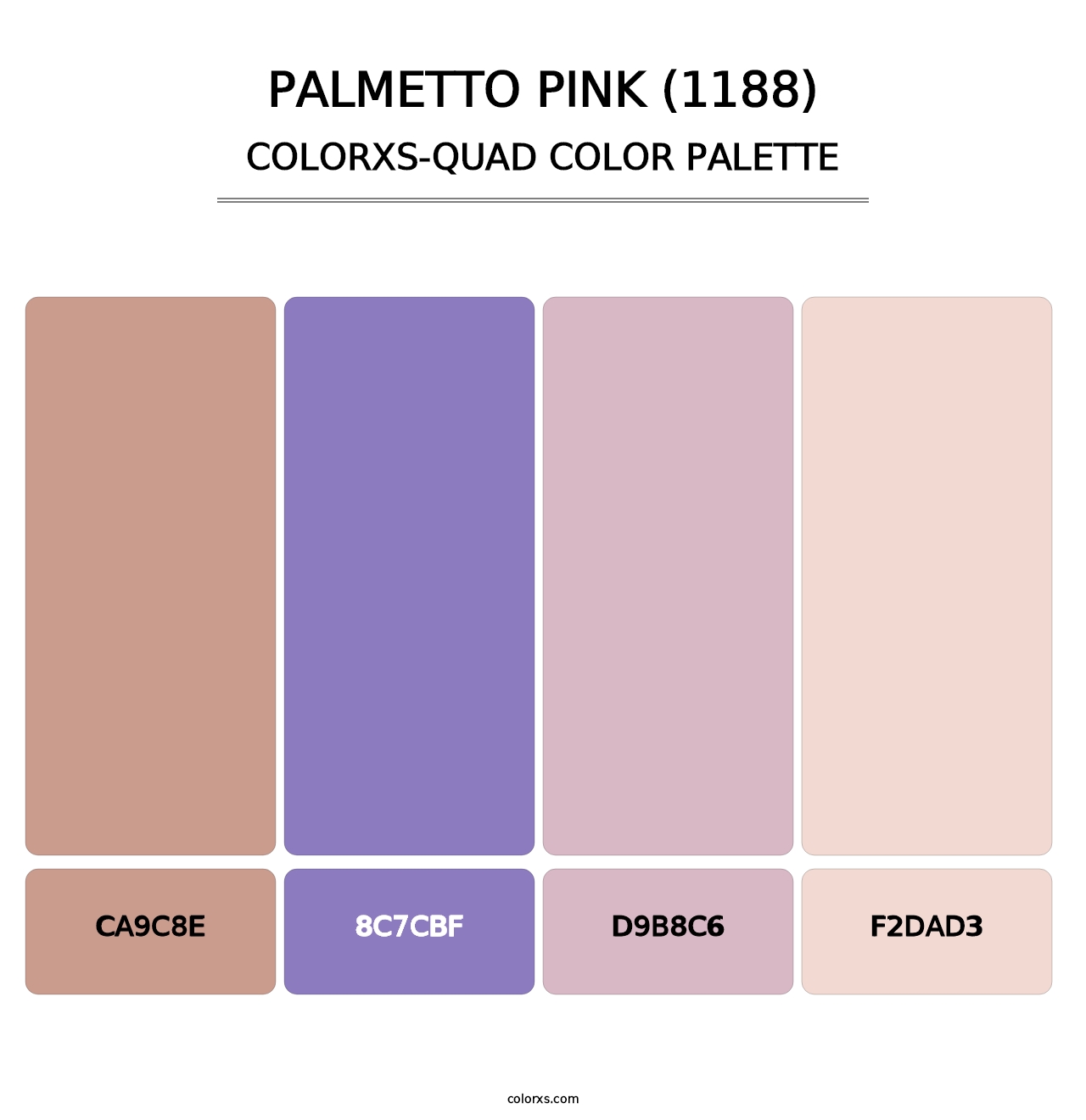 Palmetto Pink (1188) - Colorxs Quad Palette